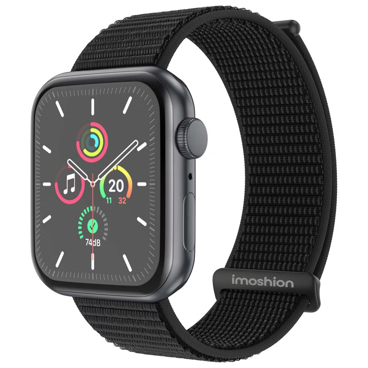 imoshion Nylon bandje voor de Apple Watch | 38/40/41/42 mm - Zwart