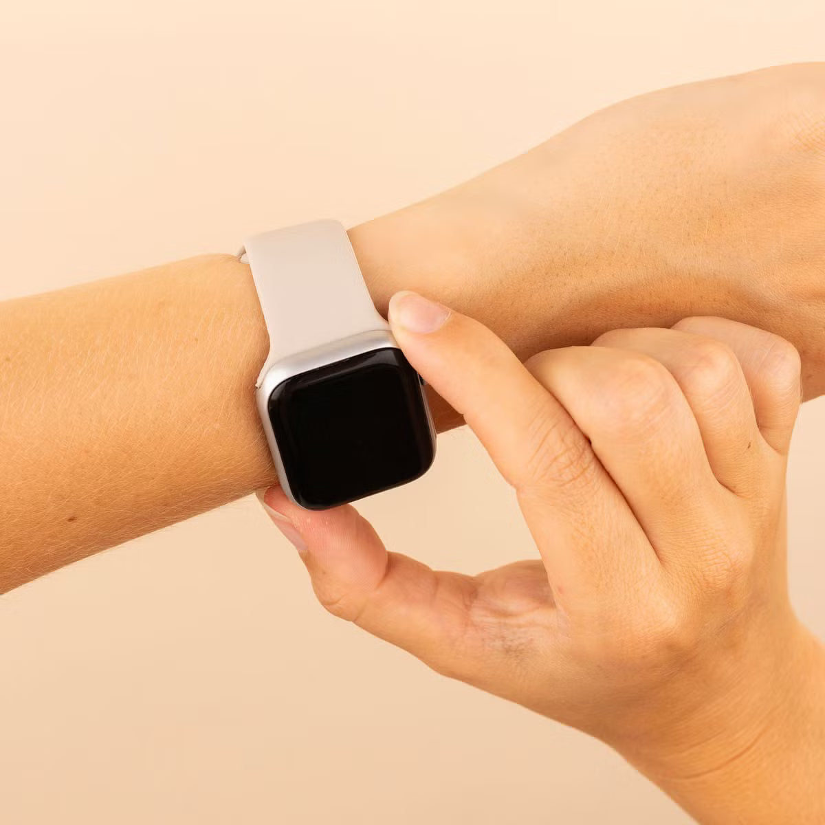 imoshion Siliconen⁺ bandje voor de Apple Watch | 38/40/41/42 mm - Maat S/M - Starlight