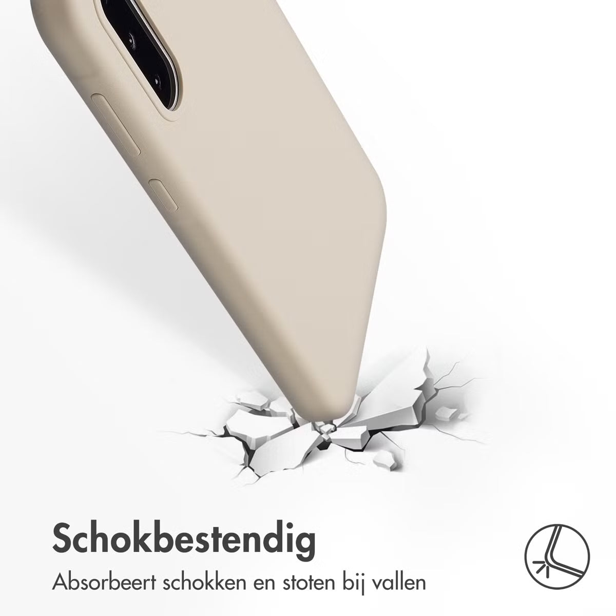 Accezz Liquid Silicone Backcover voor de Samsung Galaxy A36 / A56 - Stone