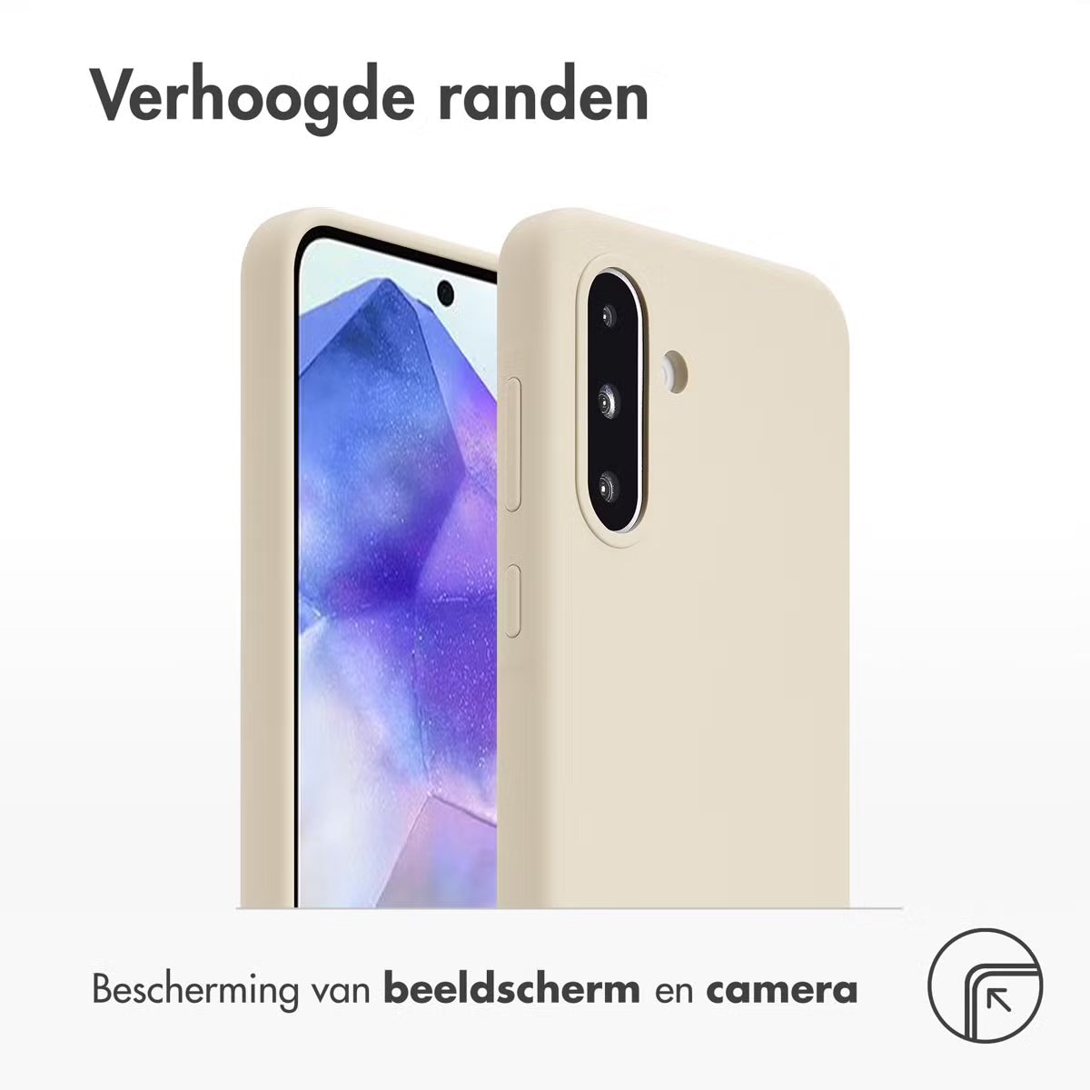 Accezz Liquid Silicone Backcover voor de Samsung Galaxy A36 / A56 - Stone