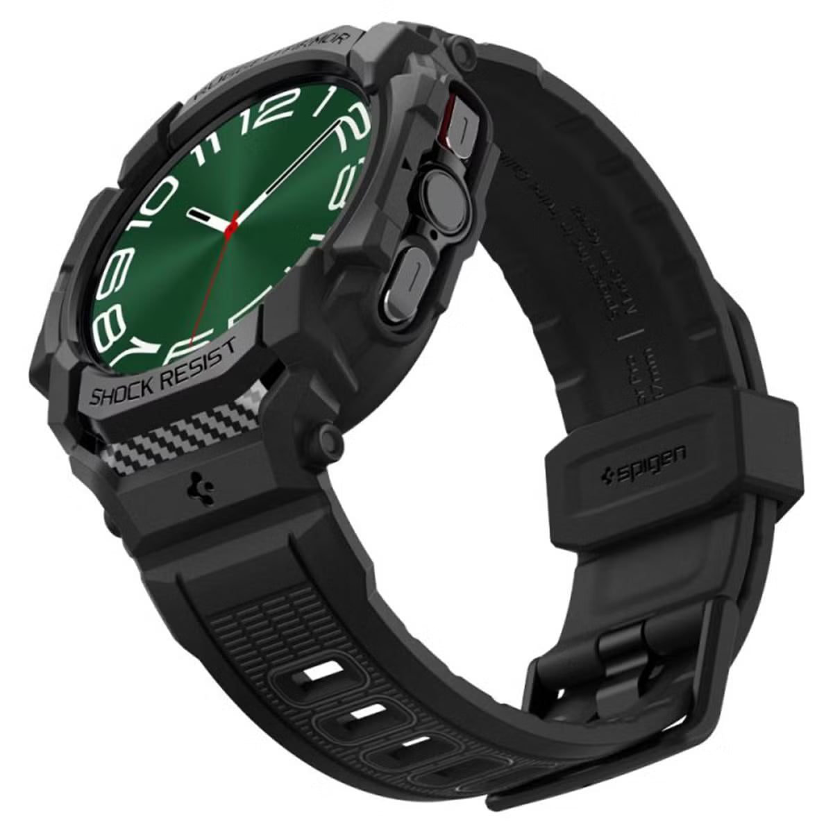 Spigen Rugged Armor™ Pro case voor de Samsung Galaxy Watch Ultra - Matte Black