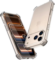 Apple iPhone 17 Pro Max Hoesje Schokbestendig en Dun TPU Back Cover Transparant