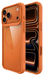 Buddi Hybrid iPhone 17 Pro Max Hoesje MagSafe Back Cover Matched Oranje