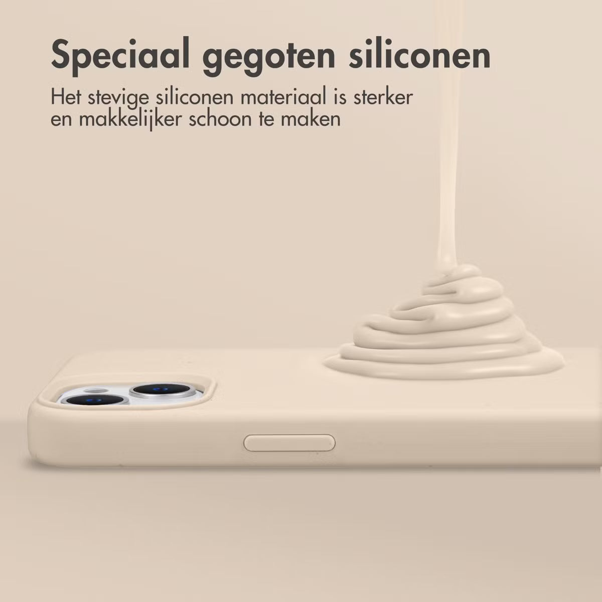 Accezz Liquid Silicone Backcover voor de Samsung Galaxy A36 / A56 - Stone